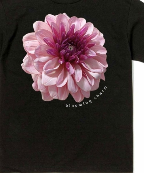 BLOOMING CHARM(ブルーミングチャーム)の「Flower print big T-shirt(Tシャツ/カットソー・レディース・ブラック・X-LARGE)」の5枚目の写真
