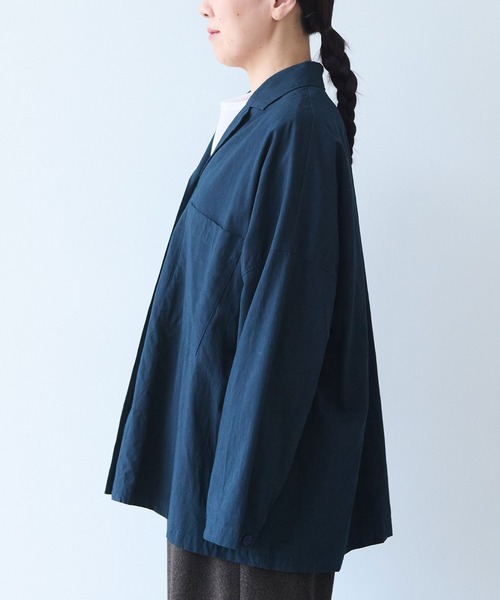 yuni(ユニ )の「washer R/Cotton tailored shirts(テーラードジャケット・レディース・ネイビー・FREE)」の17枚目の写真