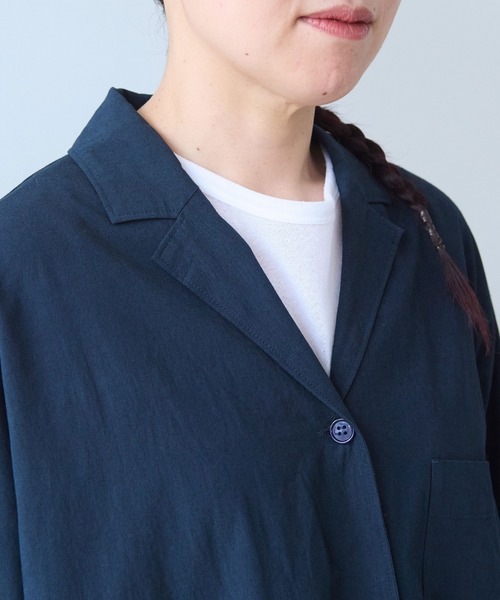 yuni(ユニ )の「washer R/Cotton tailored shirts(テーラードジャケット・レディース・ネイビー・FREE)」の20枚目の写真