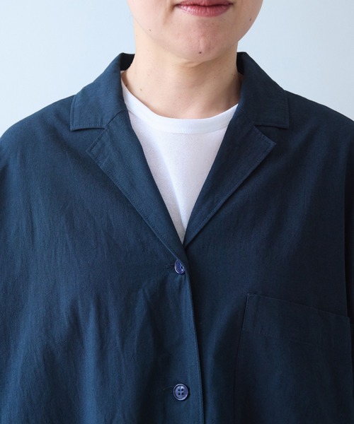 yuni(ユニ )の「washer R/Cotton tailored shirts(テーラードジャケット・レディース・ネイビー・FREE)」の19枚目の写真