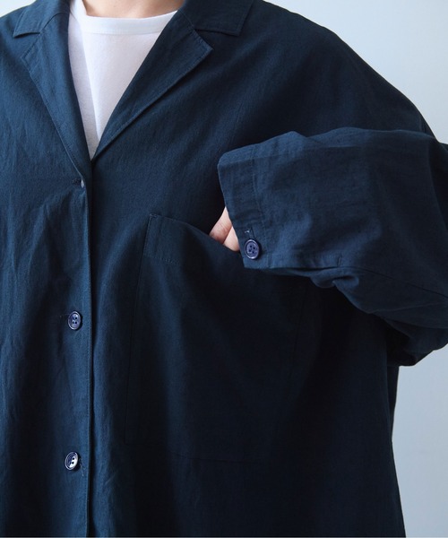 yuni(ユニ )の「washer R/Cotton tailored shirts(テーラードジャケット・レディース・ネイビー・FREE)」の21枚目の写真