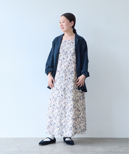 yuni(ユニ )の「washer R/Cotton tailored shirts(テーラードジャケット・レディース・ネイビー・FREE)」の3枚目の写真