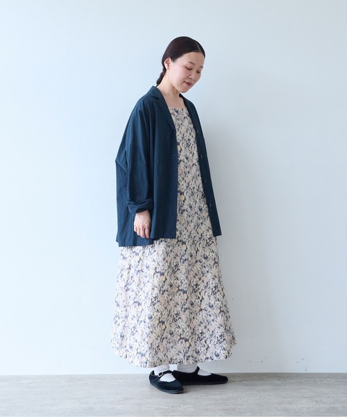 yuni(ユニ )の「washer R/Cotton tailored shirts(テーラードジャケット・レディース・ネイビー・FREE)」の5枚目の写真