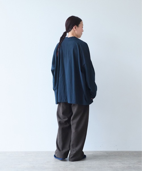 yuni(ユニ )の「washer R/Cotton tailored shirts(テーラードジャケット・レディース・ネイビー・FREE)」の11枚目の写真