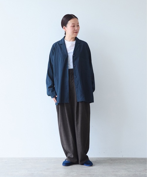 yuni(ユニ )の「washer R/Cotton tailored shirts(テーラードジャケット・レディース・ネイビー・FREE)」の10枚目の写真