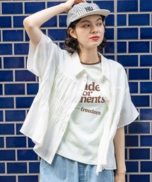 niko and... | フロントシャーリングシャツ(シャツ/ブラウス)