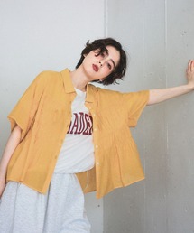 フロントシャーリングシャツ