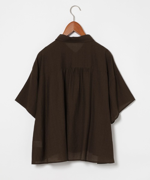 niko and...(ニコアンド)の「フロントシャーリングシャツ(シャツ/ブラウス・レディース・セージグリーン/オフホワイト/ダークブラウン/オレンジ・MEDIUM/LARGE)」の21枚目の写真