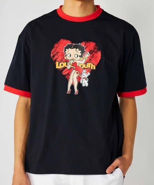 BETTY BOOP(ベティ・ブープ)の「【Loudmouth:ラウドマウス】ベティ・ブープ / BETTY BOOP コラボTシャツ(Tシャツ/カットソー・メンズ・ホワイト/ブラック・LARGE/X-LARGE/XX-LARGE/XXX-LARGE/MEDIUM)」の1枚目の写真