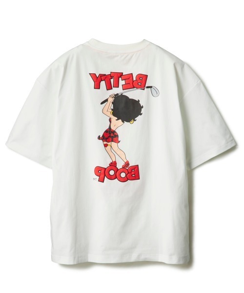 BETTY BOOP(ベティ・ブープ)の「【Loudmouth:ラウドマウス】ベティ・ブープ / BETTY BOOP コラボTシャツ(Tシャツ/カットソー・メンズ・ホワイト/ブラック・LARGE/X-LARGE/XX-LARGE/XXX-LARGE/MEDIUM)」の4枚目の写真