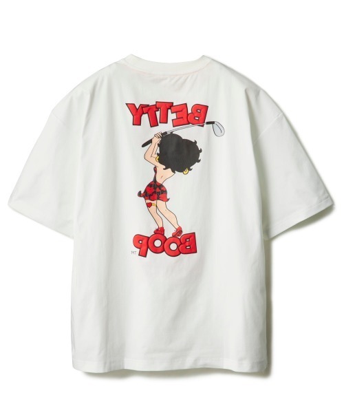 BETTY BOOP(ベティ・ブープ)の「【Loudmouth:ラウドマウス】ベティ・ブープ / BETTY BOOP コラボTシャツ(Tシャツ/カットソー・メンズ・ホワイト/ブラック・LARGE/X-LARGE/XX-LARGE/XXX-LARGE/MEDIUM)」の6枚目の写真