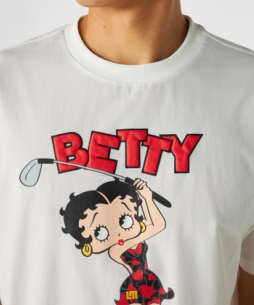 BETTY BOOP(ベティ・ブープ)の「【Loudmouth:ラウドマウス】ベティ・ブープ / BETTY BOOP コラボTシャツ(Tシャツ/カットソー・メンズ・ホワイト/ブラック・LARGE/X-LARGE/XX-LARGE/XXX-LARGE/MEDIUM)」の8枚目の写真