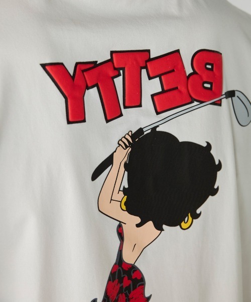 BETTY BOOP(ベティ・ブープ)の「【Loudmouth:ラウドマウス】ベティ・ブープ / BETTY BOOP コラボTシャツ(Tシャツ/カットソー・メンズ・ホワイト/ブラック・LARGE/X-LARGE/XX-LARGE/XXX-LARGE/MEDIUM)」の9枚目の写真