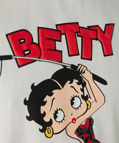 BETTY BOOP(ベティ・ブープ)の「【Loudmouth:ラウドマウス】ベティ・ブープ / BETTY BOOP コラボTシャツ(Tシャツ/カットソー・メンズ・ホワイト/ブラック・LARGE/X-LARGE/XX-LARGE/XXX-LARGE/MEDIUM)」の10枚目の写真