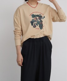 NOMBRE IMPAIR | フルーツフロッキープリント　長袖TEE(Tシャツ/カットソー)