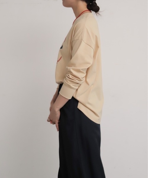 NOMBRE IMPAIR（ノンブルアンペール）の「フルーツフロッキープリント　長袖TEE（Tシャツ/カットソー・レディース・ホワイト/ベージュ・FREE）」の12枚目の写真