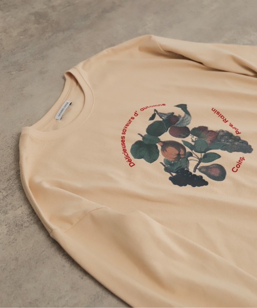 NOMBRE IMPAIR（ノンブルアンペール）の「フルーツフロッキープリント　長袖TEE（Tシャツ/カットソー・レディース・ホワイト/ベージュ・FREE）」の17枚目の写真