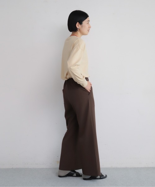NOMBRE IMPAIR（ノンブルアンペール）の「フルーツフロッキープリント　長袖TEE（Tシャツ/カットソー・レディース・ホワイト/ベージュ・FREE）」の10枚目の写真
