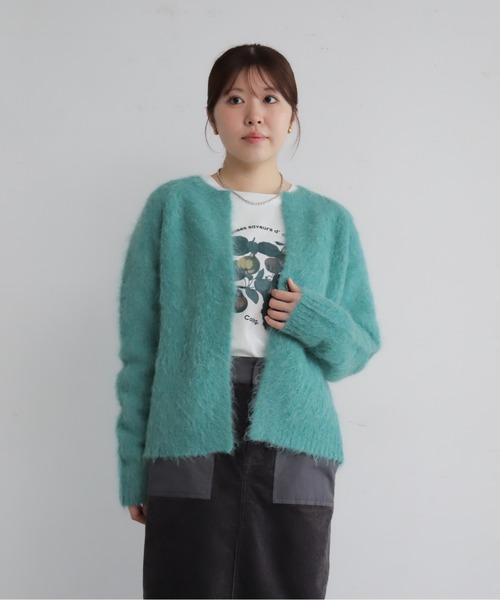 NOMBRE IMPAIR（ノンブルアンペール）の「フルーツフロッキープリント　長袖TEE（Tシャツ/カットソー・レディース・ホワイト/ベージュ・FREE）」の6枚目の写真