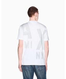 【A|X アルマーニ エクスチェンジ】＜ZOZO限定＞バックグラフィック ロゴ レギュラーフィット 半袖クルーネックTシャツ/REGULAR