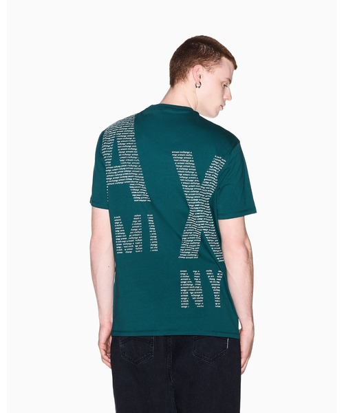 ARMANI EXCHANGE(アルマーニエクスチェンジ)の「【A|X アルマーニ エクスチェンジ】<ZOZO限定>バックグラフィック ロゴ レギュラーフィット 半袖クルーネックTシャツ/REGULAR(Tシャツ/カットソー・メンズ・オフホワイト/ダークグリーン・MEDIUM/LARGE/X-LARGE/XX-LARGE/X-SMALL/SMALL)」の2枚目の写真