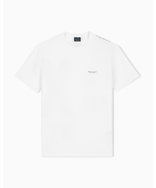 ARMANI EXCHANGE(アルマーニエクスチェンジ)の「【A|X アルマーニ エクスチェンジ】<ZOZO限定>バックグラフィック ロゴ レギュラーフィット 半袖クルーネックTシャツ/REGULAR(Tシャツ/カットソー・メンズ・オフホワイト/ダークグリーン・MEDIUM/LARGE/X-LARGE/XX-LARGE/X-SMALL/SMALL)」の3枚目の写真