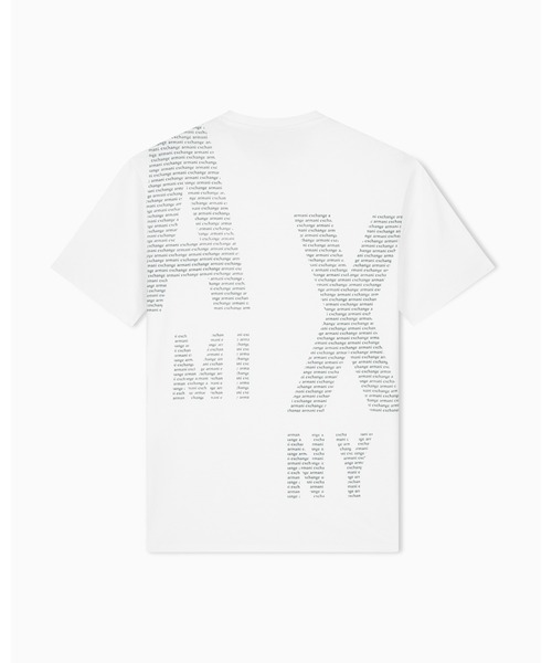 ARMANI EXCHANGE(アルマーニエクスチェンジ)の「【A|X アルマーニ エクスチェンジ】<ZOZO限定>バックグラフィック ロゴ レギュラーフィット 半袖クルーネックTシャツ/REGULAR(Tシャツ/カットソー・メンズ・オフホワイト/ダークグリーン・MEDIUM/LARGE/X-LARGE/XX-LARGE/X-SMALL/SMALL)」の4枚目の写真