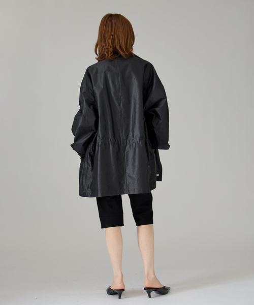 VERMEIL par iena(ヴェルメイユパーイエナ)の「BOWTE バウト Technical Cotton Field コート 261060006(その他アウター・レディース・ブラック・X-SMALL/SMALL)」の3枚目の写真