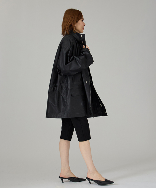 VERMEIL par iena(ヴェルメイユパーイエナ)の「BOWTE バウト Technical Cotton Field コート 261060006(その他アウター・レディース・ブラック・X-SMALL/SMALL)」の4枚目の写真