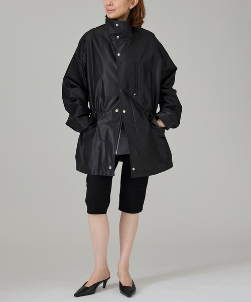 VERMEIL par iena(ヴェルメイユパーイエナ)の「BOWTE バウト Technical Cotton Field コート 261060006(その他アウター・レディース・ブラック・X-SMALL/SMALL)」の8枚目の写真