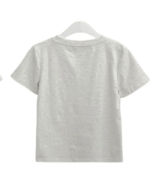 VIVID LADY(ビビッドレディー)の「チェックキャミトップレイヤード風 半袖Tシャツ(Tシャツ/カットソー・レディース・グレー/アイボリー・FREE)」の16枚目の写真