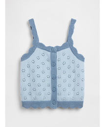 GAP（ギャップ）の「ポインテール カラーブロック ニットタンクトップ (幼児・ベビー)（ニット/セーター）」