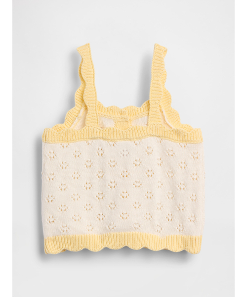 GAP(ギャップ)の「ポインテール カラーブロック ニットタンクトップ (幼児・ベビー)(ニット/セーター・キッズ・ブルー/アイボリー・105cm/110cm/100cm/90cm/80cm/70cm/95cm)」の6枚目の写真