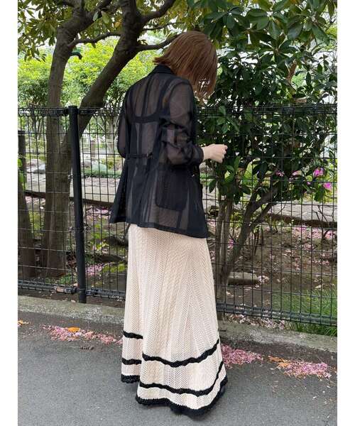 LAGUNAMOON(ラグナムーン)の「ノースリレースニットワンピース 【夏服】【XSサイズ】(ワンピース・レディース・ベージュ・SMALL/X-SMALL)」の16枚目の写真