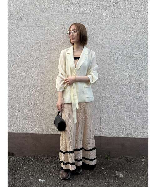 LAGUNAMOON(ラグナムーン)の「ノースリレースニットワンピース 【夏服】【XSサイズ】(ワンピース・レディース・ベージュ・SMALL/X-SMALL)」の19枚目の写真