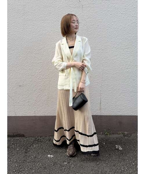 LAGUNAMOON(ラグナムーン)の「ノースリレースニットワンピース 【夏服】【XSサイズ】(ワンピース・レディース・ベージュ・SMALL/X-SMALL)」の20枚目の写真