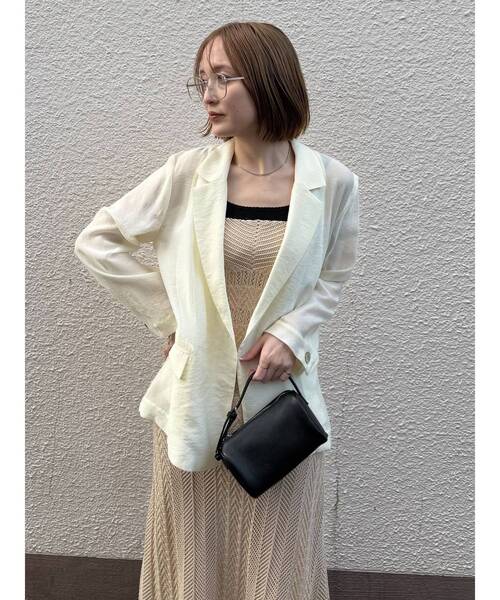 LAGUNAMOON(ラグナムーン)の「ノースリレースニットワンピース 【夏服】【XSサイズ】(ワンピース・レディース・ベージュ・SMALL/X-SMALL)」の21枚目の写真