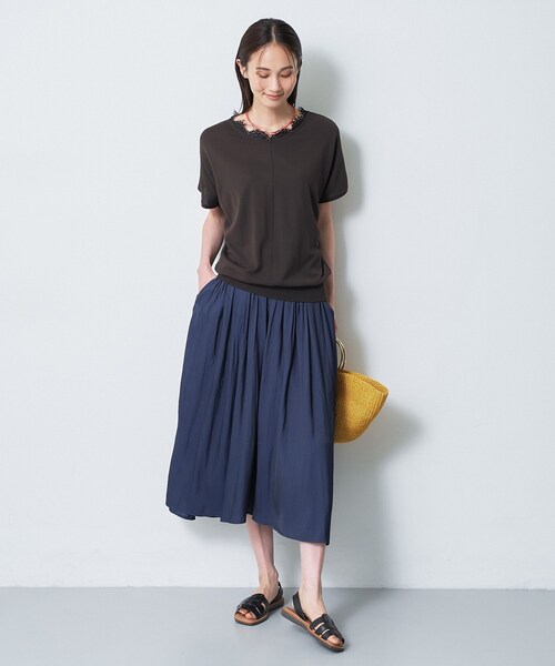 Reflect(リフレクト)の「【手洗い可】スカーチョパンツ(その他パンツ・レディース・ネイビー/ブラウン系その他/レンガ・00)」の11枚目の写真