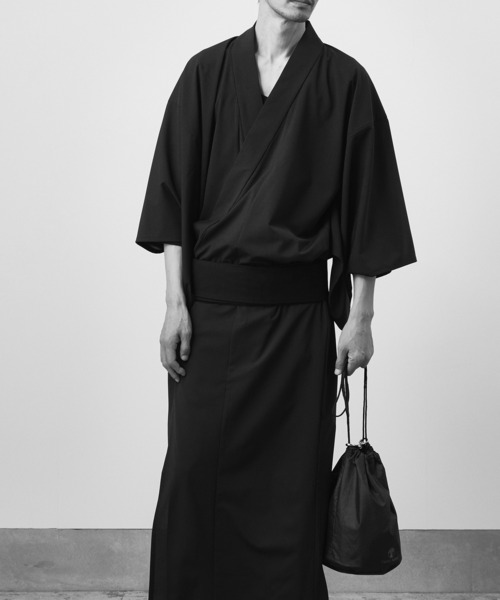 和ROBE（ワローブ）の「2026夏　COOLDOTS YUKATA（浴衣・メンズ・ブラック/ミント・3/2）」の7枚目の写真