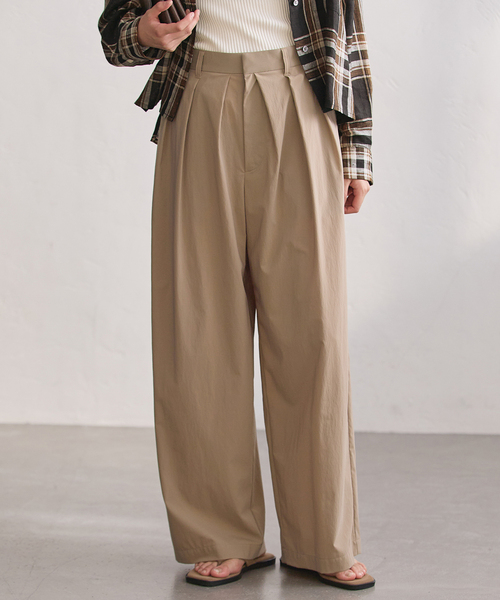 journal standard L'essage(ジャーナルスタンダードレサージュ)の「《追加/撥水/UVカット/手洗い可》WATER REPELLENT/UVカットパンツ(スラックス・レディース・グレー/ベージュ/ブラック・36/38)」の3枚目の写真