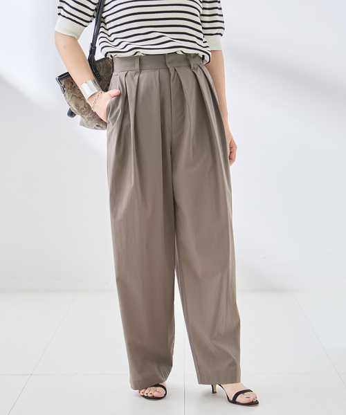 journal standard L'essage(ジャーナルスタンダードレサージュ)の「《追加/撥水/UVカット/手洗い可》WATER REPELLENT/UVカットパンツ(スラックス・レディース・グレー/ベージュ/ブラック・36/38)」の22枚目の写真