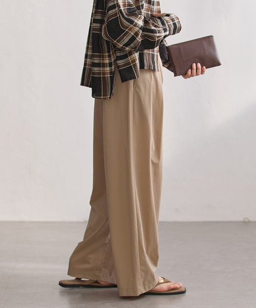 journal standard L'essage(ジャーナルスタンダードレサージュ)の「《追加/撥水/UVカット/手洗い可》WATER REPELLENT/UVカットパンツ(スラックス・レディース・グレー/ベージュ/ブラック・36/38)」の8枚目の写真