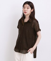 grove | 【洗える・体型カバー】レースドルマンシャツ(シャツ/ブラウス)