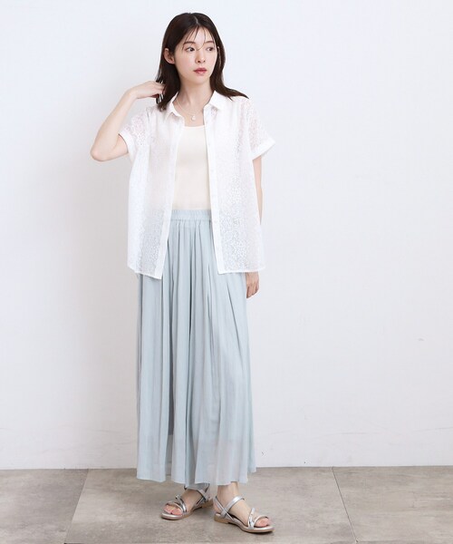 grove(グローブ)の「【洗える・体型カバー】レースドルマンシャツ(シャツ/ブラウス・レディース・オレンジ/オフホワイト/ブラウン系その他/ブラック・02/03/04/05/01)」の20枚目の写真