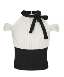 Coquette Ribbon Knit Top（Tシャツ/カットソー）｜andwang