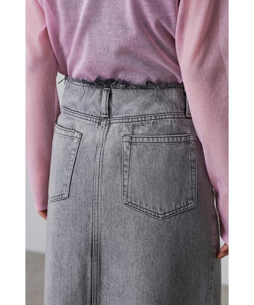 YLEVE(イレーヴ)の「YLEVE / 13.5oz DENIM SKIRT FADE(デニムスカート・レディース・ブルー/ブラック・2/1/0)」の17枚目の写真