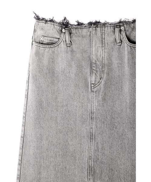 YLEVE(イレーヴ)の「YLEVE / 13.5oz DENIM SKIRT FADE(デニムスカート・レディース・ブルー/ブラック・2/1/0)」の5枚目の写真