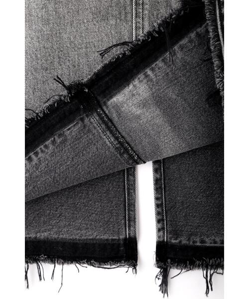 YLEVE(イレーヴ)の「YLEVE / 13.5oz DENIM SKIRT FADE(デニムスカート・レディース・ブルー/ブラック・2/1/0)」の9枚目の写真