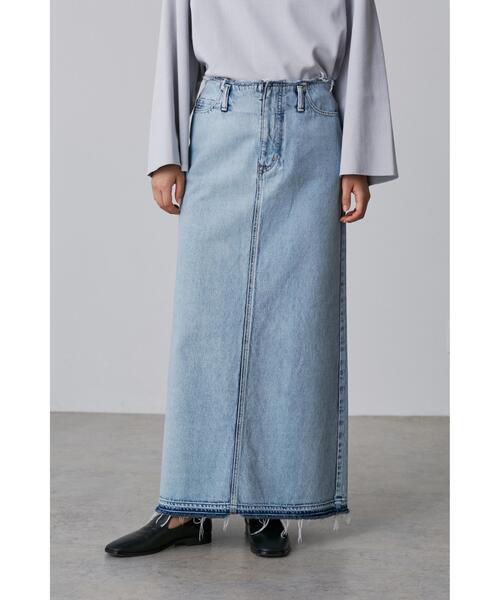 YLEVE(イレーヴ)の「YLEVE / 13.5oz DENIM SKIRT FADE(デニムスカート・レディース・ブルー/ブラック・2/1/0)」の11枚目の写真