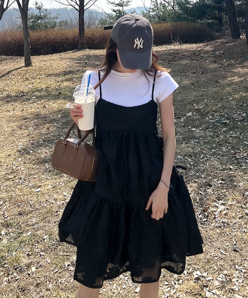 almo（アルモ）の「【TUNE】レース花柄ワンピース（ワンピース・レディース・ホワイト/ブラック・FREE）」の8枚目の写真